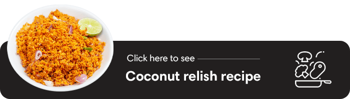10. Coconut relsih recipe