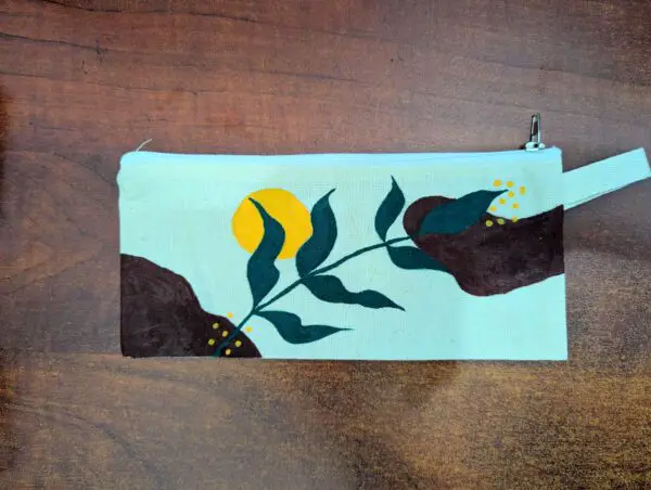 Handpainted Tote pouch